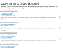 Tablet Screenshot of geographyofmedicine.blogspot.com