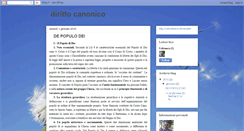 Desktop Screenshot of canonicodiritto.blogspot.com