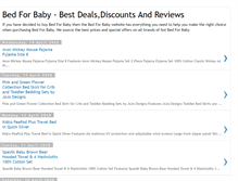 Tablet Screenshot of bed-for-baby.blogspot.com