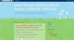 Desktop Screenshot of 2016olympicgamesinriodejaneiro.blogspot.com