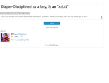 Tablet Screenshot of diaperdiscipline.blogspot.com