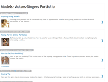 Tablet Screenshot of models-actors-singers.blogspot.com