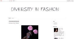 Desktop Screenshot of diversityinfashion.blogspot.com