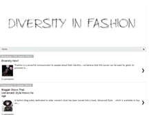 Tablet Screenshot of diversityinfashion.blogspot.com