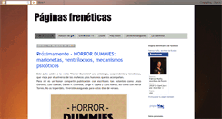 Desktop Screenshot of paginasfreneticas.blogspot.com