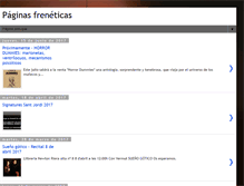 Tablet Screenshot of paginasfreneticas.blogspot.com