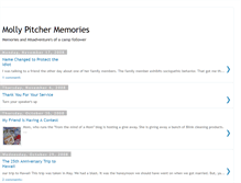 Tablet Screenshot of mollypitchermemories.blogspot.com