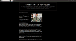 Desktop Screenshot of gaybecinternouvelles.blogspot.com