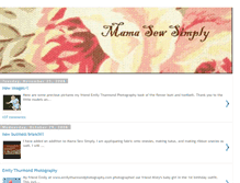 Tablet Screenshot of mamasewsimply.blogspot.com