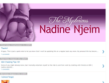 Tablet Screenshot of nadine-njeim.blogspot.com