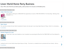 Tablet Screenshot of linenworld.blogspot.com