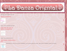 Tablet Screenshot of ladanzaoriental.blogspot.com