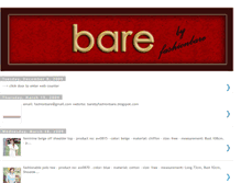 Tablet Screenshot of barebyfashionbare.blogspot.com