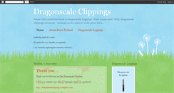 Desktop Screenshot of dragonscaleleggings.blogspot.com