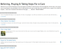 Tablet Screenshot of believeprayerworks.blogspot.com