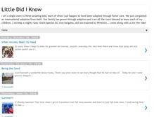 Tablet Screenshot of little-did-i-know.blogspot.com