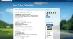 Desktop Screenshot of jasaonlinepekanbaru.blogspot.com