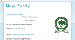 Desktop Screenshot of morganparkhigh.blogspot.com