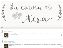 Tablet Screenshot of lacocinadetesa.blogspot.com