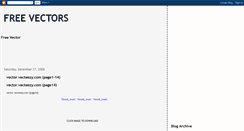 Desktop Screenshot of freevectors2u.blogspot.com