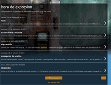 Tablet Screenshot of horadeexpresion.blogspot.com