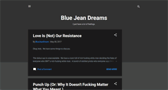 Desktop Screenshot of bluejeandream.blogspot.com