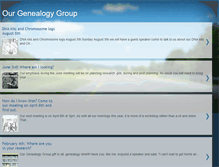 Tablet Screenshot of ourgenealogygroup.blogspot.com