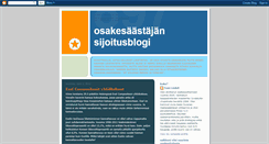 Desktop Screenshot of osakesijoittaminen.blogspot.com