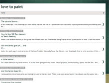 Tablet Screenshot of lovetopaint.blogspot.com