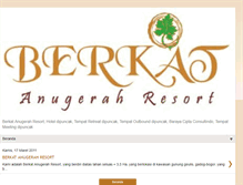 Tablet Screenshot of berkatanugerahresort.blogspot.com