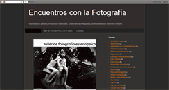 Desktop Screenshot of encuentrosconlafotografia.blogspot.com