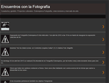 Tablet Screenshot of encuentrosconlafotografia.blogspot.com