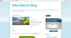 Desktop Screenshot of blogbymikeberry.blogspot.com