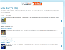 Tablet Screenshot of blogbymikeberry.blogspot.com