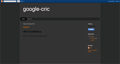 Desktop Screenshot of google-cric.blogspot.com