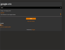 Tablet Screenshot of google-cric.blogspot.com