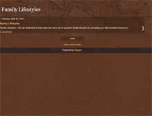 Tablet Screenshot of family-lifestyles.blogspot.com