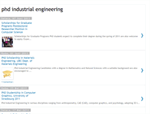 Tablet Screenshot of phdindustrialengineering.blogspot.com
