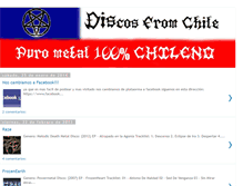 Tablet Screenshot of discosfromchile.blogspot.com