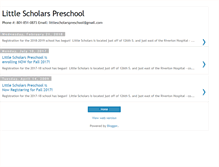 Tablet Screenshot of littlescholarspreschool.blogspot.com