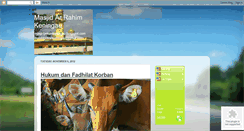 Desktop Screenshot of masjidpekankeningau.blogspot.com
