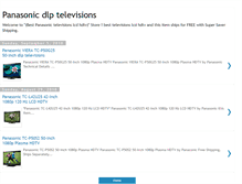 Tablet Screenshot of panasonic-dlp-televisions.blogspot.com