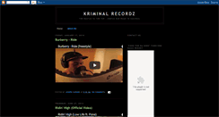 Desktop Screenshot of kriminal-recordz.blogspot.com
