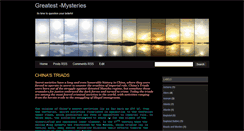 Desktop Screenshot of greatest-mysteries.blogspot.com