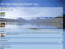 Tablet Screenshot of clayfifthgradespanish.blogspot.com