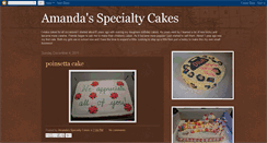 Desktop Screenshot of amandasspecialtycakes.blogspot.com