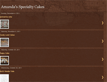 Tablet Screenshot of amandasspecialtycakes.blogspot.com