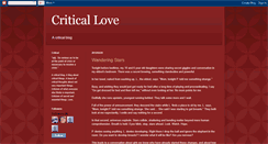 Desktop Screenshot of criticalloveblog.blogspot.com