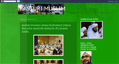 Desktop Screenshot of kasturimuslim.blogspot.com