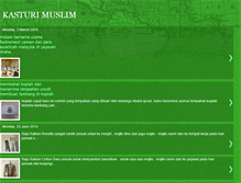 Tablet Screenshot of kasturimuslim.blogspot.com